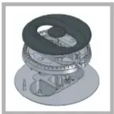 3D rendered mechanical assembly diagram showing internal components (no text or labels)