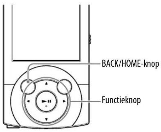 BACK/HOME-knop Functieknop