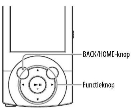 BACK/HOME-knop Functieknop