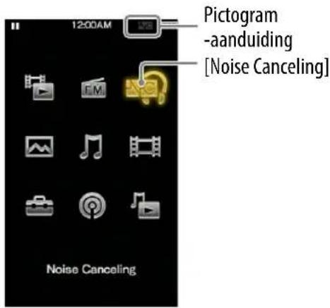 12:00AM Pictogram -aanduiding [Noise Canceling] Noise Canceling