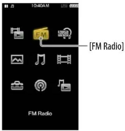 SONY NWZ-A846 Walkman - Luisteren naar FM-radio [FM Radio] - 2