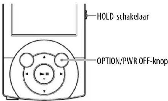 SONY NWZ-A846 Walkman - De speler in- en uitschakelen - 1