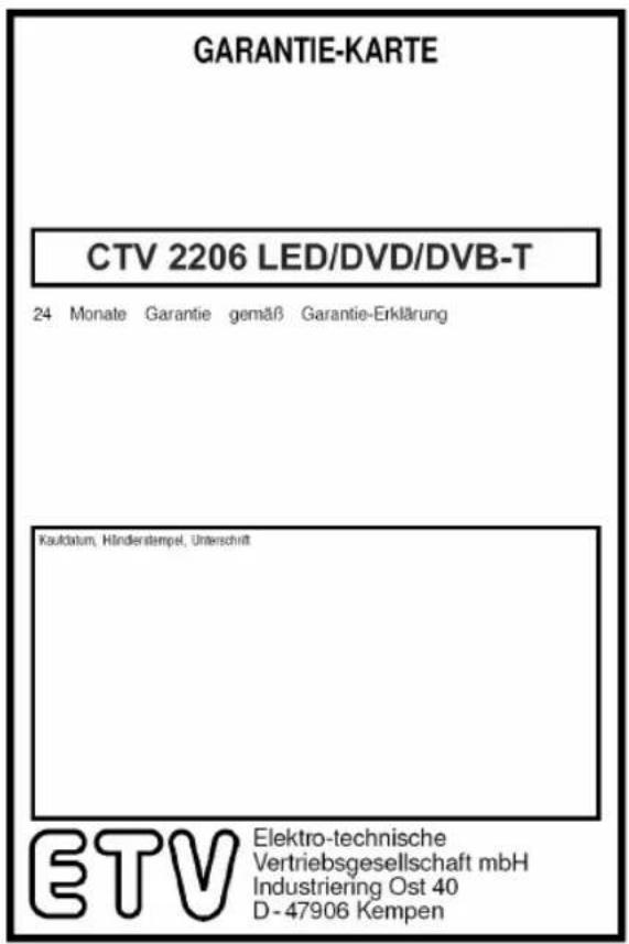 AEG CTV 2206 - Meaning of the "Wheelie Bin" Symbol - 96