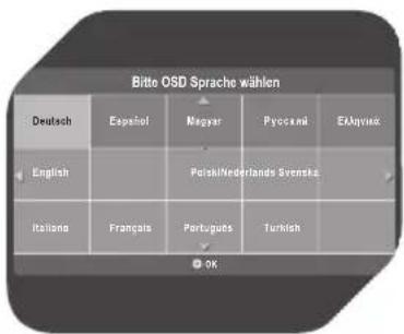 Bitte OSD Sprache wählen Deutsch Español Nagpur Pyocani Elöpini English Perski/Nederlands Svenska Italiano Français Portugues Turkish OK