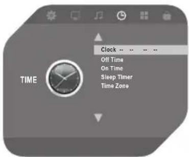 Clock Off Time On Time Sleep Timer Time Zone
