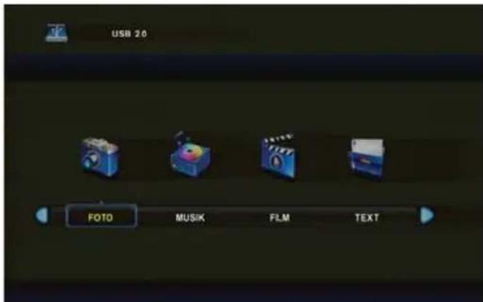 USB 2.0 FOTO MUSIK FILM TEXT