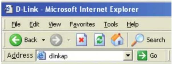 D-Link - Microsoft Internet Explorer File Edit View Favorites Tools Help Back Search Address dlinkap Go