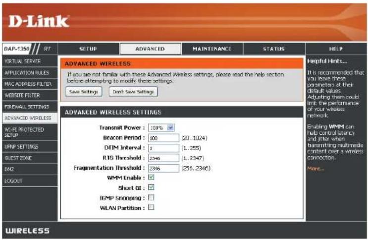 D-LINK DAP-1350 - Paramètres du pare-feu - 2