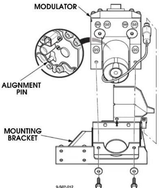 MODULATOR ALIGNMENT PIN MOUNTING BRACKET 9-S07-012