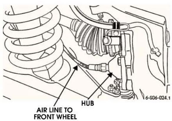 AIR LINE TO FRONT WHEEL HUB 6-S06-024.1
