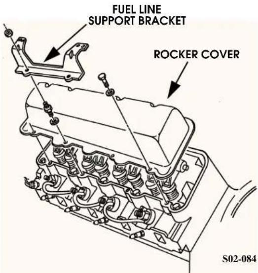 FUEL LINE SUPPORT BRACKET ROCKER COVER S02-084