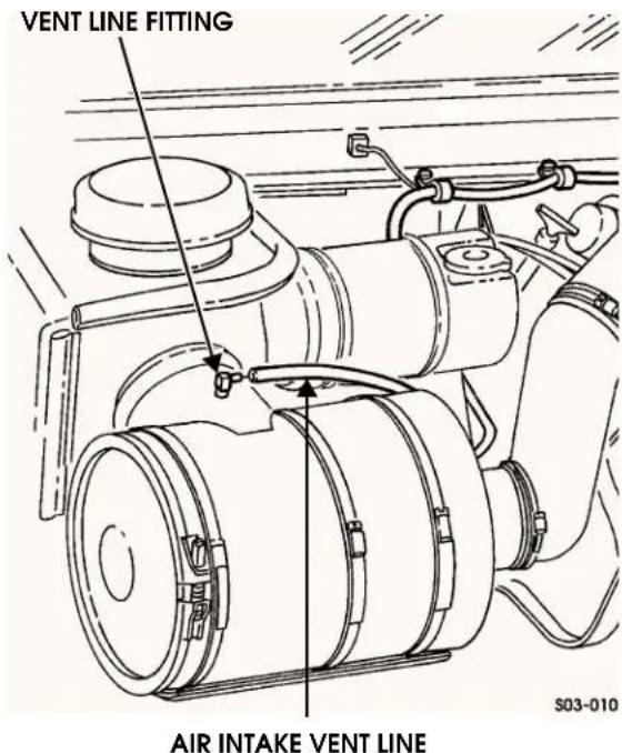 VENT LINE FITTING AIR INTAKE VENT LINE S03-010