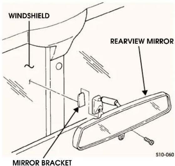 WINDSHIELD REARVIEW MIRROR MIRROR BRACKET S10-060