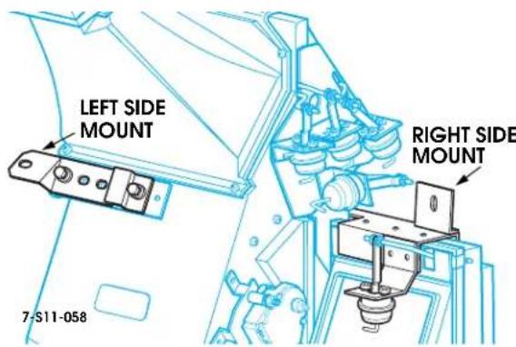 LEFT SIDE MOUNT 7-S11-058 RIGHT SIDE MOUNT