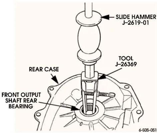 SLIDE HAMMER J-2619-01 TOOL J-26369 REAR CASE FRONT OUTPUT SHAFT REAR BEARING 6-S05-051