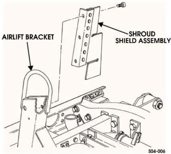 AIRLIFT BRACKET SHROUD SHIELD ASSEMBLY S04-006