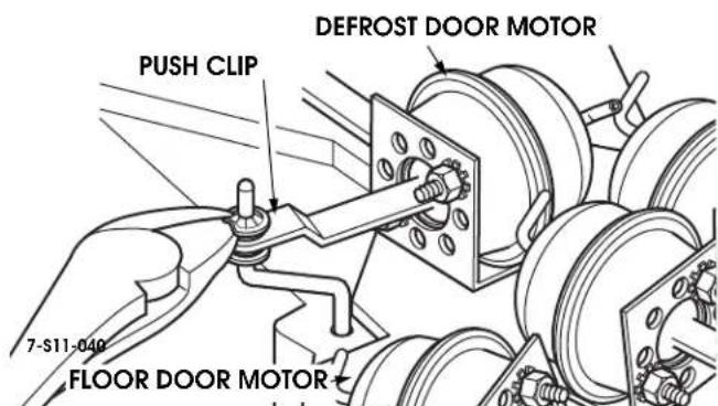 PUSH CLIP DEFROST DOOR MOTOR 7-S11-040 FLOOR DOOR MOTOR