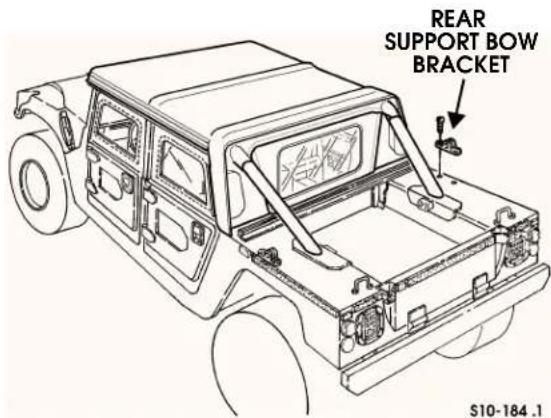 REAR SUPPORT BOW BRACKET S10-184 .1
