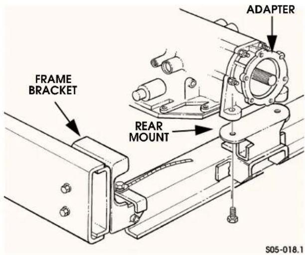 FRAME BRACKET REAR MOUNT ADAPTER S05-018.1