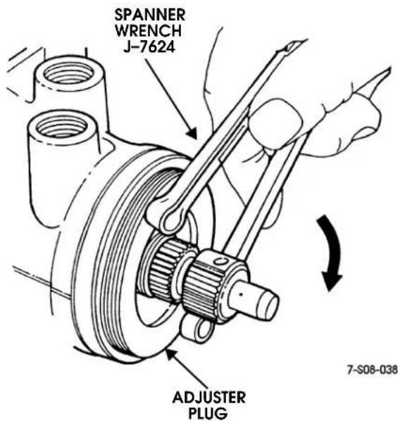 SPANNER WRENCH J-7624 ADJUSTER PLUG 7-S08-038