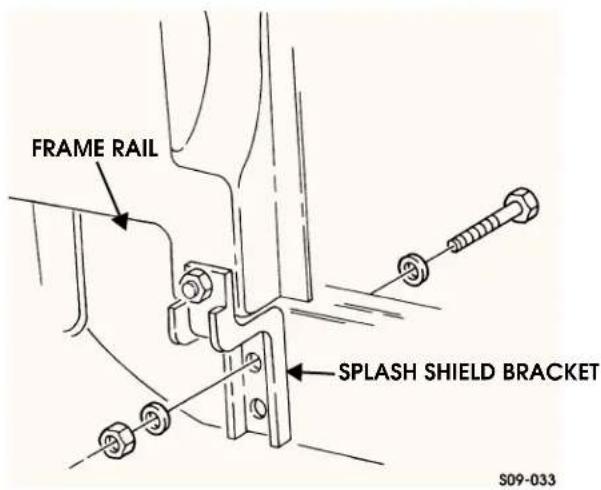 FRAME RAIL SPLASH SHIELD BRACKET S09-033