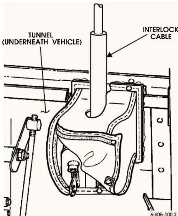 TUNNEL (UNDERNEATH VEHICLE) INTERLOCK CABLE 6-S05-100.2