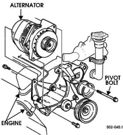 ALTERNATOR PIVOT BOLT ENGINE S02-045.1