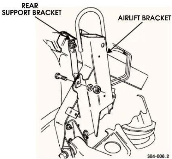 REAR SUPPORT BRACKET AIRLIFT BRACKET S04-008.2