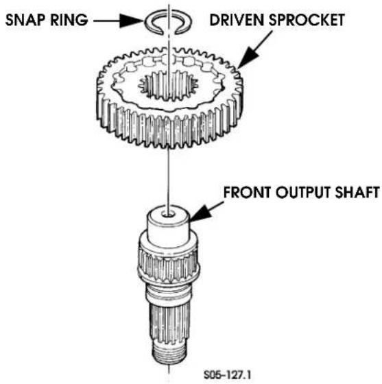 SNAP RING DRIVEN SPROCKET FRONT OUTPUT SHAFT S05-127.1