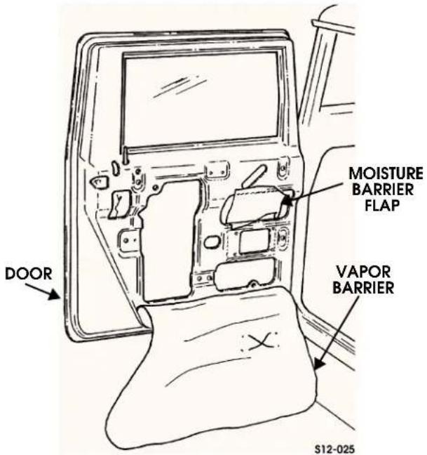 DOOR MOISTURE BARRIER FLAP VAPOR BARRIER S12-025
