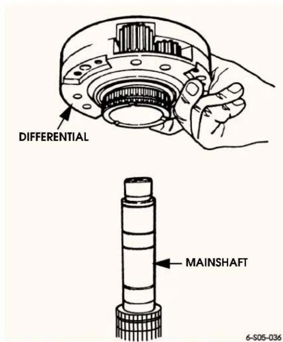 DIFFERENTIAL MAINSHAFT 6-S05-036