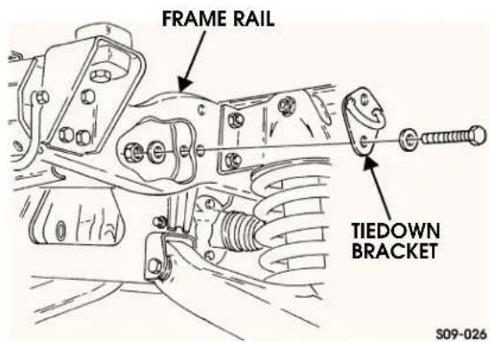 FRAME RAIL TIEDOWN BRACKET S09-026