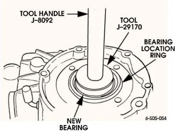 TOOL HANDLE J-8092 TOOL J-29170 BEARING LOCATION RING NEW BEARING 6-S05-054