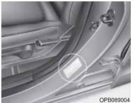 HYUNDAI i20 (2008) - Pressions de gonflage à froid recommandée - 1