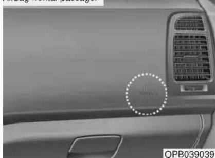 HYUNDAI i20 (2008) - Airbag frontal conducteur et pas- sager (suivant version) - 1