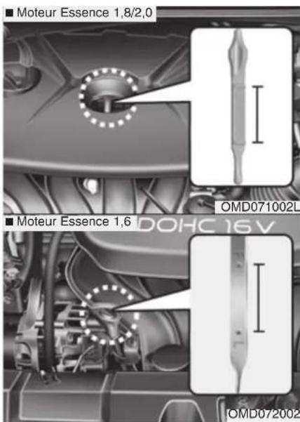 ■ Moteur Essence 1,8/2,0 ■ Moteur Essence 1,6 OMD071002L DOHC16V OMD072002