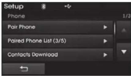 HYUNDAI Elantra (2014) - Appariement via la configuration [PHONE] (Téléphone) - 1