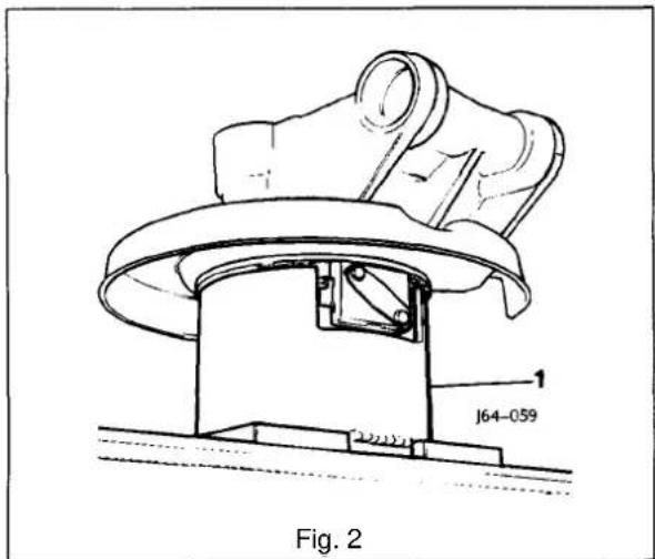 Technical line drawing of a mechanical component with labeled part 'J64-059' and reference number (Fig. 2)