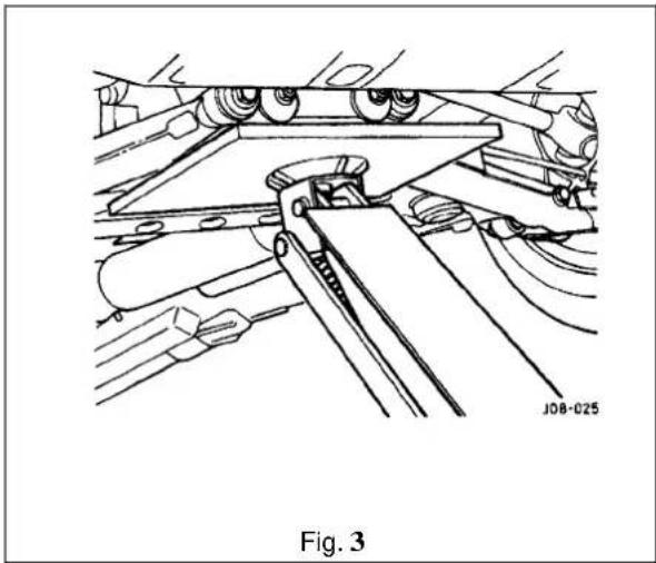 Technical line drawing of a mechanical assembly with no visible text or symbols