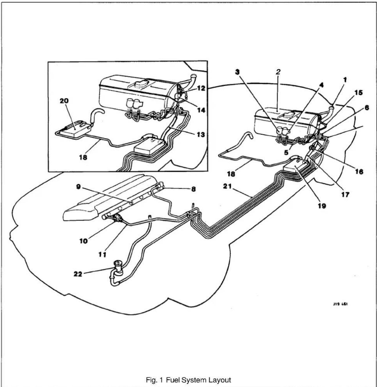 Fig. 1 Fuel System Layout J19 L61