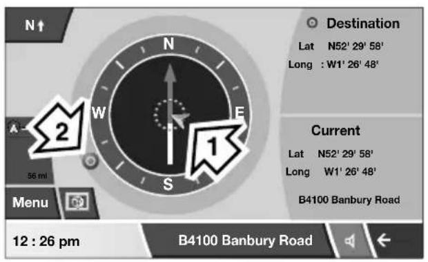 N↑ Destination Lat N52' 29' 58' Long : W1' 26' 48' Current Lat N52' 29' 58' Long W1' 26' 48' B4100 Banbury Road 12 : 26 pm B4100 Banbury Road