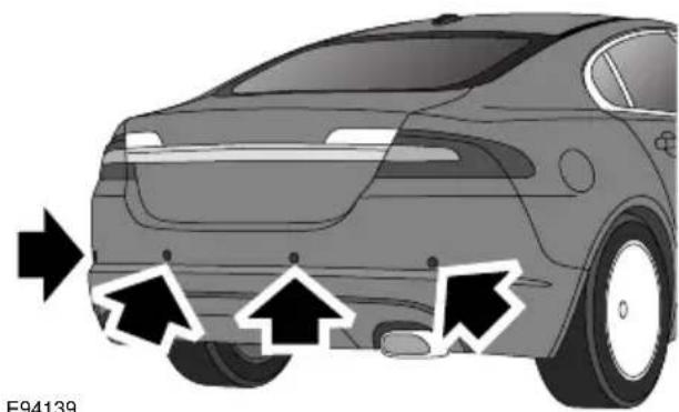 JAGUAR XF (2009) - Rear parking aid - 1