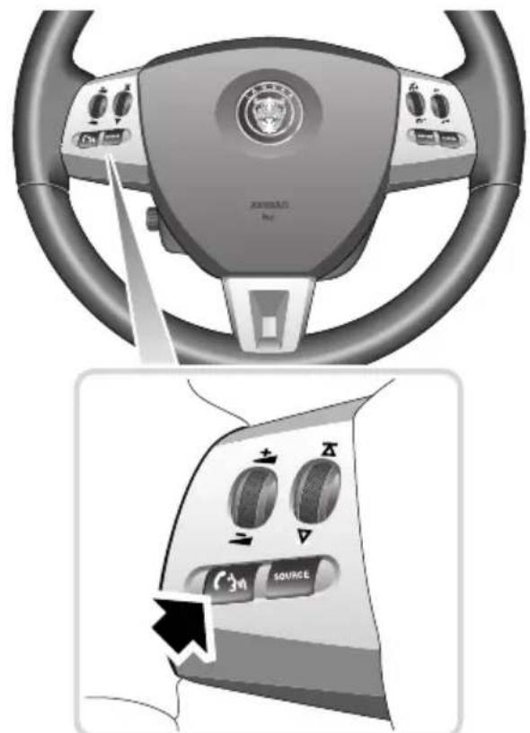 Diagram of a car steering wheel and its control panel with directional arrows and labels like '3M SOURCE'