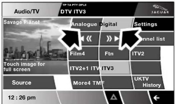 Audio/TV TP TA PTY DPLII DTV ITV3 Savage Planet Analogue Digital Settings << >>▶ Channel list Film4 Ftn ITV2 Touch image for full screen ITV2+1 ITV ITV3 Source More4 TMF UKTV History 12 : 26 pm