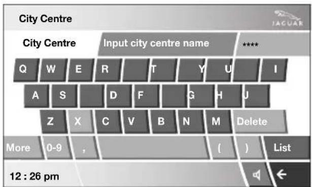 City Centre City Centre Input city centre name **** Q W E R T Y U I A S D F G H J Z X C V B N M Delete More 0-9 , ( ) List 12 : 26 pm