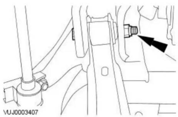 JAGUAR X-Type (2001) - Suspension System - General Information - Rear Toe Adjustment - 1