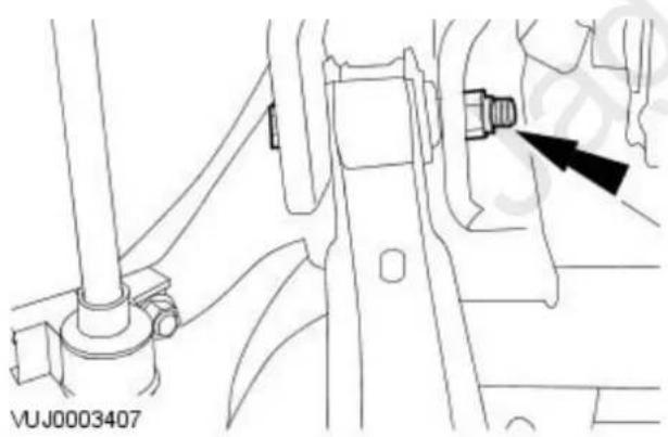 JAGUAR X-Type (2001) - Suspension System - General Information - Rear Toe Adjustment - 3