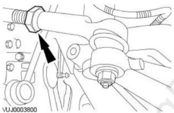 JAGUAR X-Type (2001) - Suspension System - General Information - Front Toe Adjustment - 5