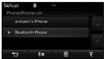 KIA Forte (2013) - Disconnecting a Device (Déconnexion d'un dispositif) - 1