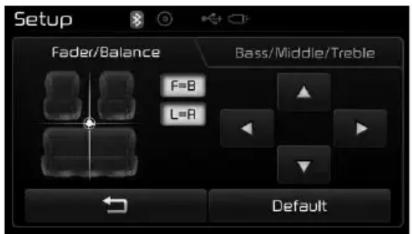 KIA Forte (2013) - Sound Settings (Paramètres sonores) - 1
